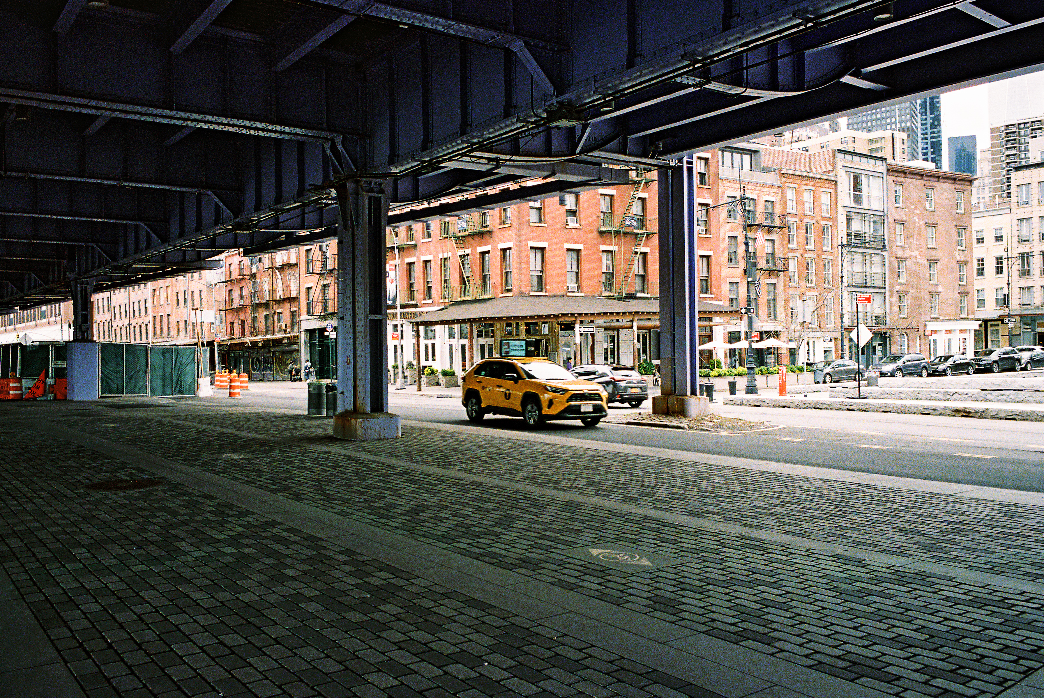 Under the elevated tracks, Manhattan
